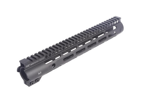 Midwest Industries 12.63in slim line M-LOK rail installs with a lightweight and effective friction lock system.